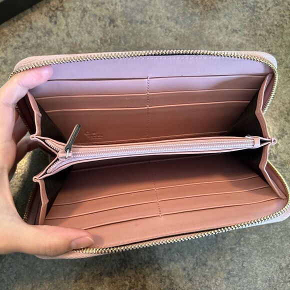 Gucci Micro Guccissima Long Wallet Leather Pink with BOX - Picture 4 of 16